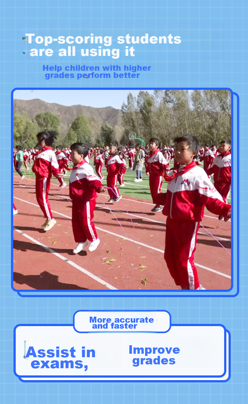 Oufanda Jump Rope for Middle School Entrance Exam, Primary School Students, Children's Physical Education Competition, Speed Racing Professional Jump Rope 3