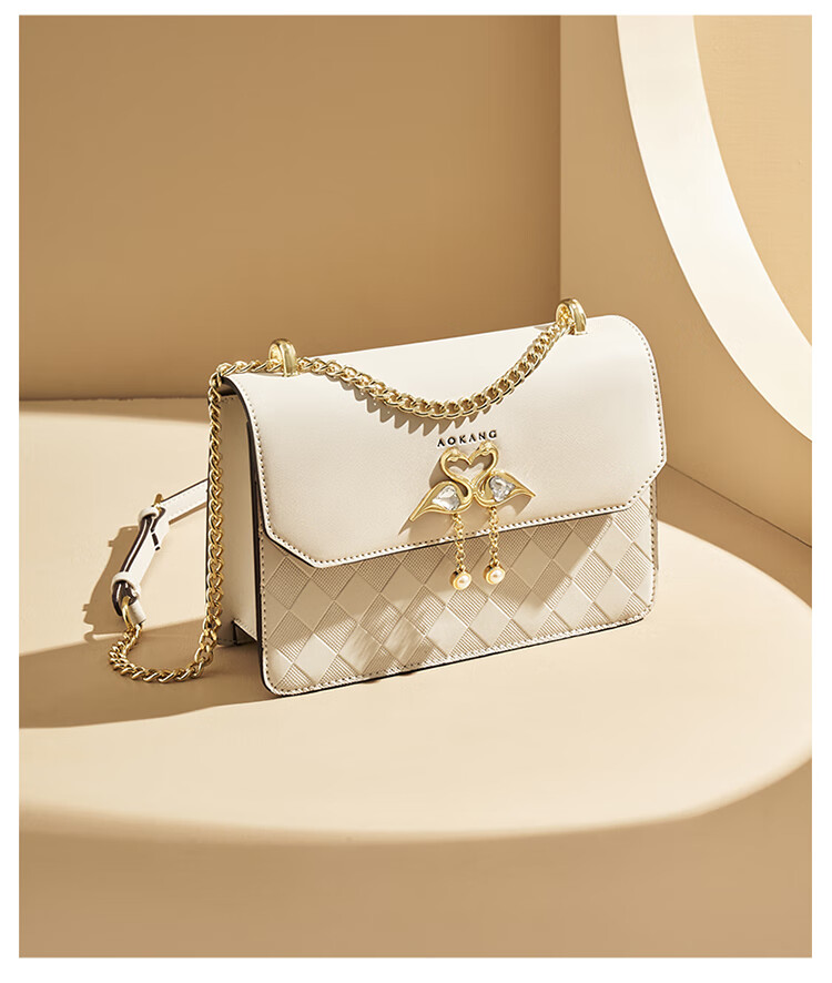 Aokang Women's Handbag, 2026 New Trendy Cowhide Small Square Bag, Light Luxury Crossbody Shoulder Bag, Birthday Mother's Day Gift for Girlfriend Or Wife 5