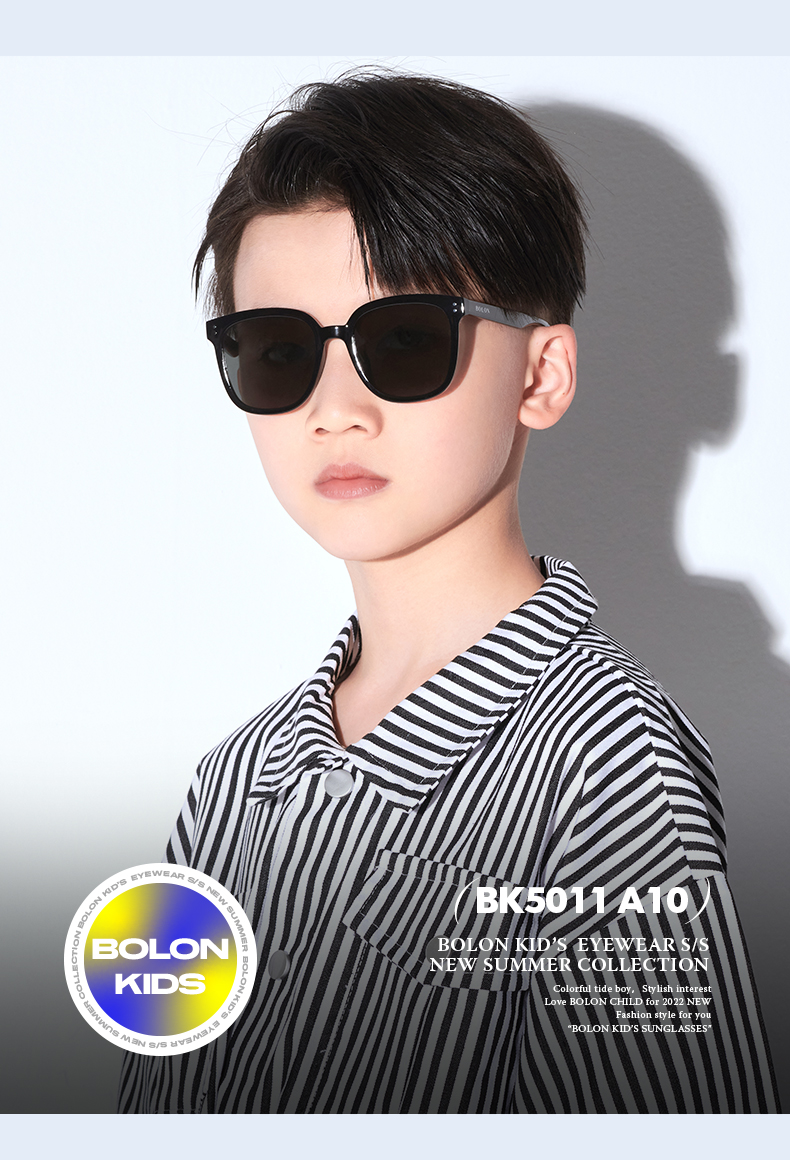 BOLON Children's And Teenagers' Square Sunglasses, Sun Protection UV-Resistant Glasses for Boys And Girls, BK5011A10 3