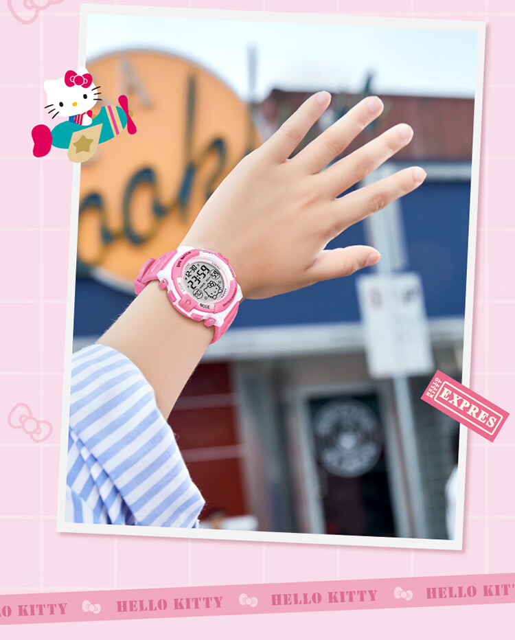 ZGO x Sanrio Kids Digital Watch for Girls Ages 6-12 Time-Only Student Watch Back-to-School Gift 3052 15