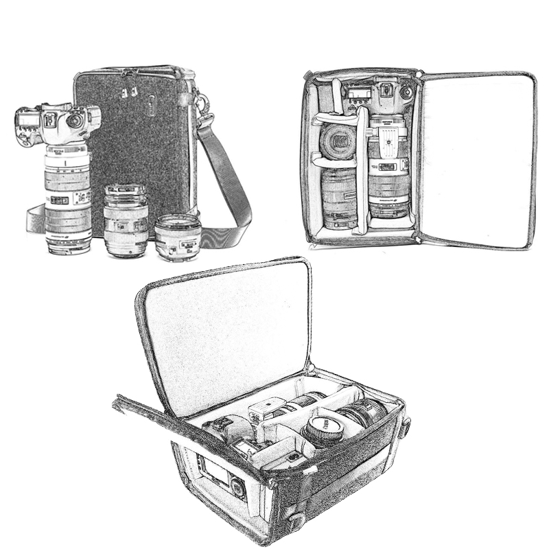Statin BD1DX DSLR Camera Bag (Second Edition of The Three Big Men Model), Safe And Pressure-Resistant, Double Compartment, for 1DX/D5/5D with Handle 23