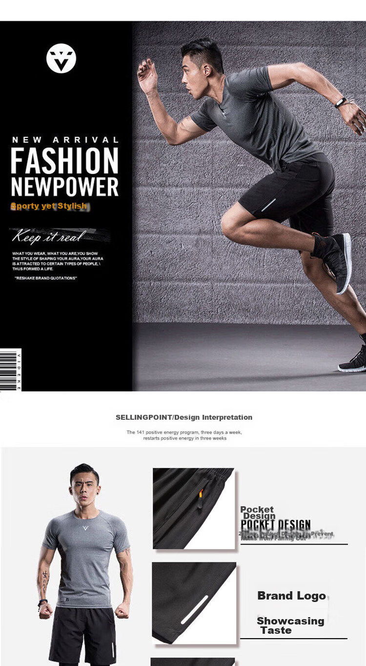 NASA GOOD Men's Shorts, Summer Solid Color Versatile Trendy Sports Thin Breathable Elastic Loose Five-Point Pants, Black 5XL 20