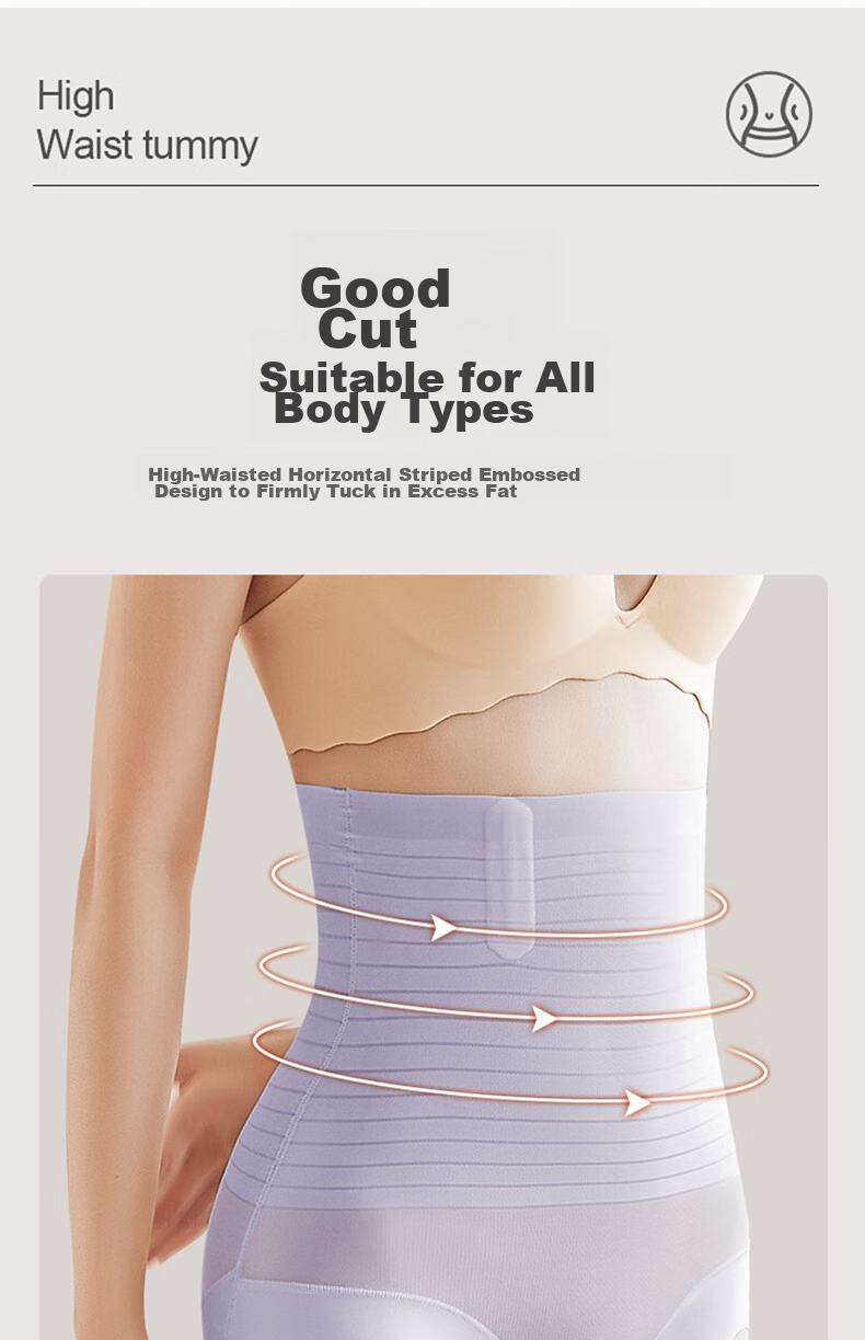 Bejirong Women's High-Waist Tummy Control Seamless Shapewear Panties Postpartum Waist Slimming Underwear for Wedding Dress 3