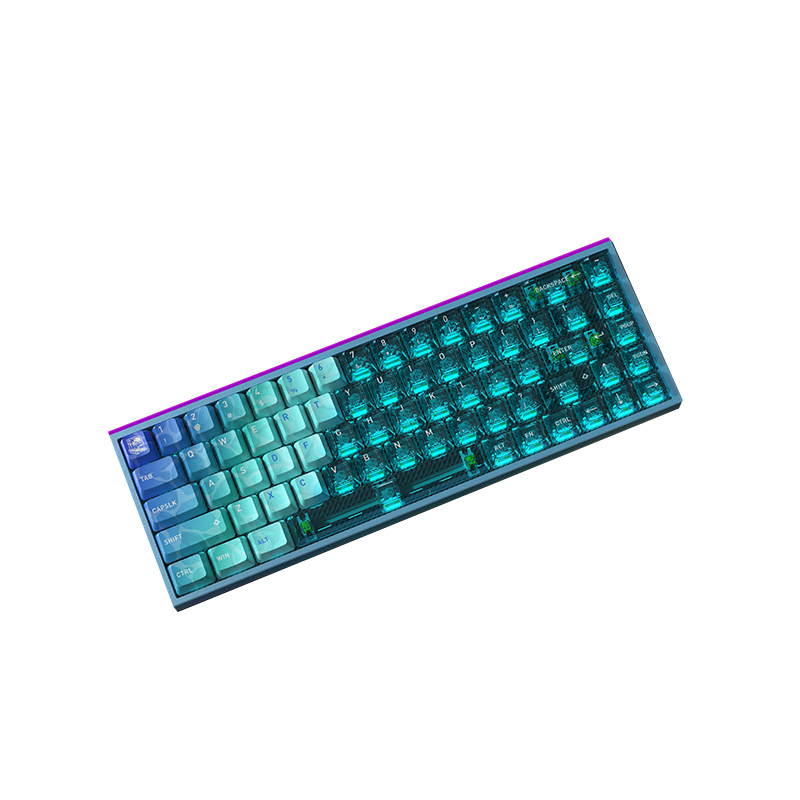 Hyeku MAG68 Magnetic Axis Custom Mechanical Keyboard Wired Hot-Swappable Aluminum Alloy 68-Key Kaihua Glutinous Rice Switch Summer Edition for Gaming Valorant RT Mode
