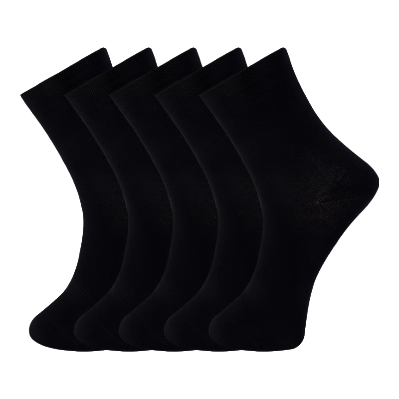 Hengyuanxiang [50,000 Positive Reviews] Men's Socks for Spring And Summer, 100% Pure Cotton Business Elite Mid-Calf Socks, Sweat-Absorbing And Breathable
