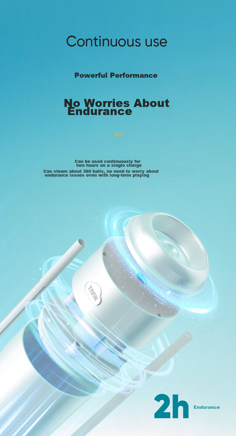 Taan Badminton Shuttlecock Steamer Humidifier, Mini Portable Rechargeable Long Battery Life GM370 8
