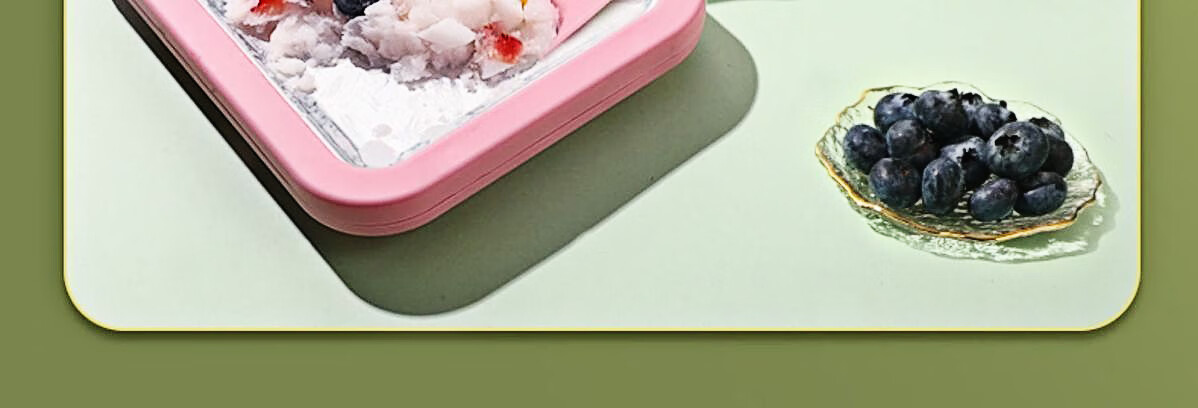 Jekero Handheld Ice Cream Maker for Home Use, Mini DIY Frozen Yogurt And Ice Cream Machine for Kids, Cordless Pink 1