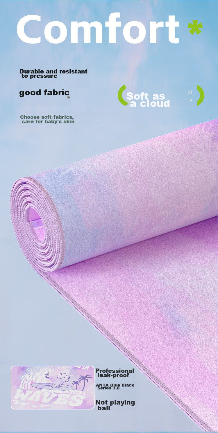 MIZUNO Children's Quick-Drying Absorbent Bath Towel, Soft And Skin-Friendly, Portable Beach Wrap Y3521 Pink-Purple 6