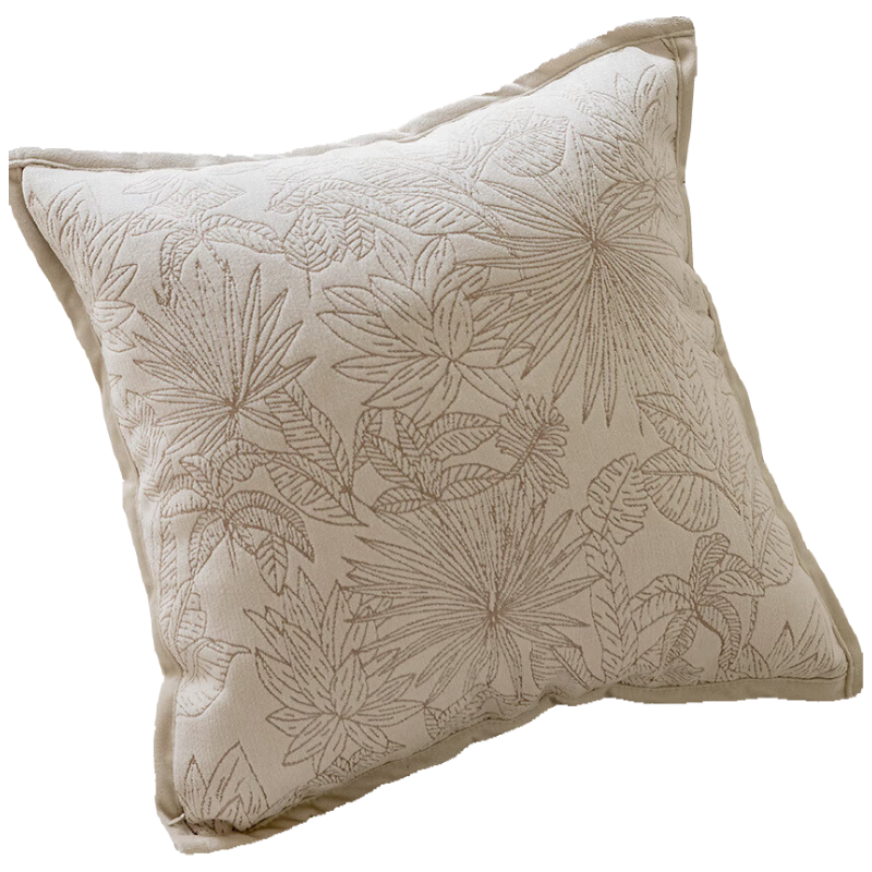 Fanyejia Cream-Colored Sofa Cushion Cover, Living Room Decorative Pillowcase, Bedside Backrest Cover, Plush Pillowcase for Bed