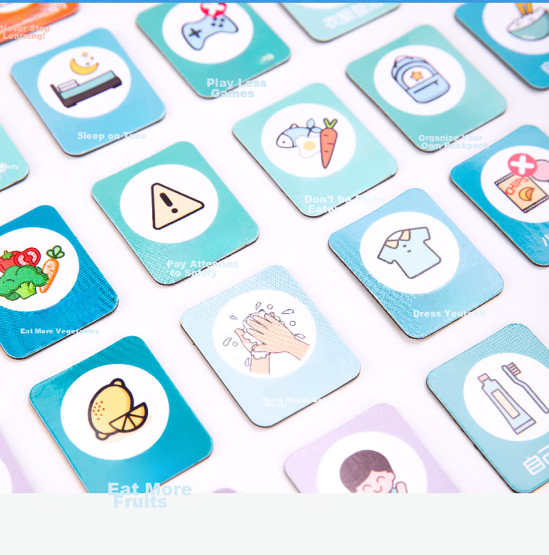 Deli 60*40cm Growth Self-Discipline Chart, Student Kindergarten Reward Stickers, Points for Good Habits, Top Student Habit Formation Course, Daily Check-In, Birthday Gift Stationery for Boys And Girls 6