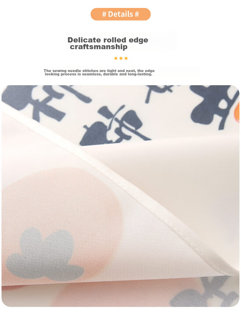 CHERISHES LIFE Waterproof And Oil-Resistant TPU Tablecloth, Washable Dining Table Cover, Thickened for Home Use And Coffee Tables, Persimmon Pattern, 90*137cm 8