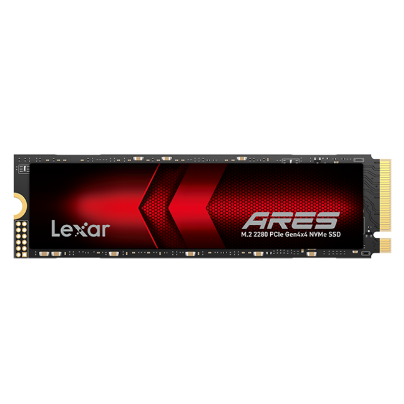 Lexar 1TB SSD ARES Series M.2 Interface (NVMe Protocol) PCIe 4.0x4 Read Speed 7400MB/s TLC NAND Gaming PC