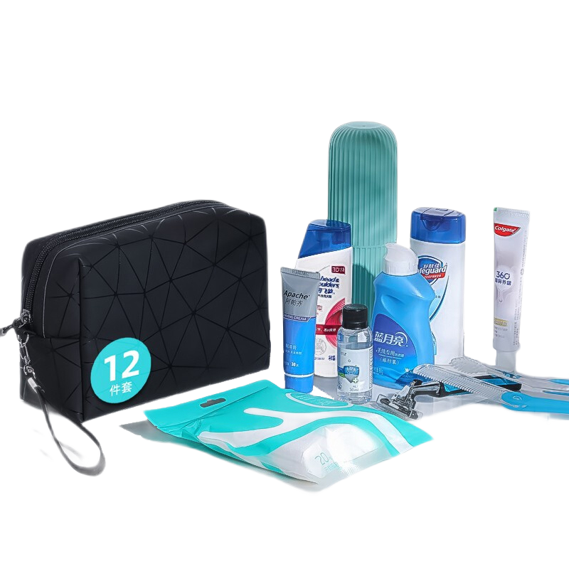 Etravel Travel Toiletry Set [12 Pieces] Business Trip Toiletry Kit for Men And Women, Including Shampoo, Shower Gel, And Toiletry Cup