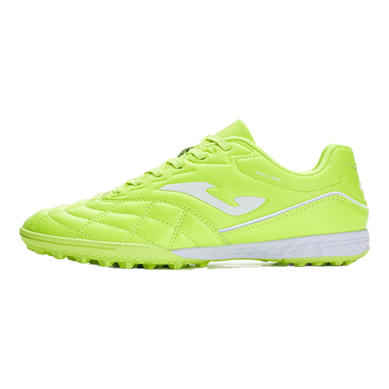 JOMA Soccer Shoes with Molded Studs for Men And Youth, Adult TF Non-Slip Wear-Resistant Professional Competition Football Training Shoes, Fluorescent Green, Size 39