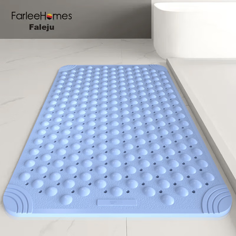 FARLEEHOMES Bathroom Non-Slip Mat, Shower Room Bath Mat, Elderly Anti-Fall Mat, Toilet Water Barrier Non-Slip Foot Mat