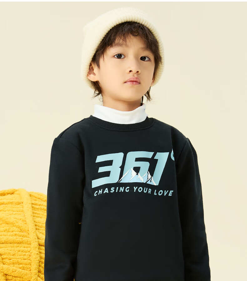 361° Kids Hoodie Autumn Winter 25 Fleece Lined Pullover Sweatshirt for Boys and Girls Ages 3-14 Blue 170 49