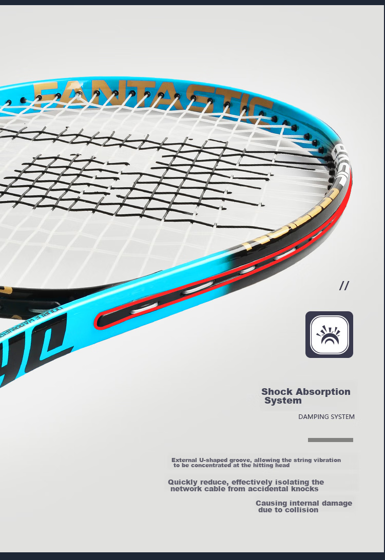 DHS Tennis Racket, Aluminum Alloy Pair, for Men And Women Training, ES2900 Blue Pair 5