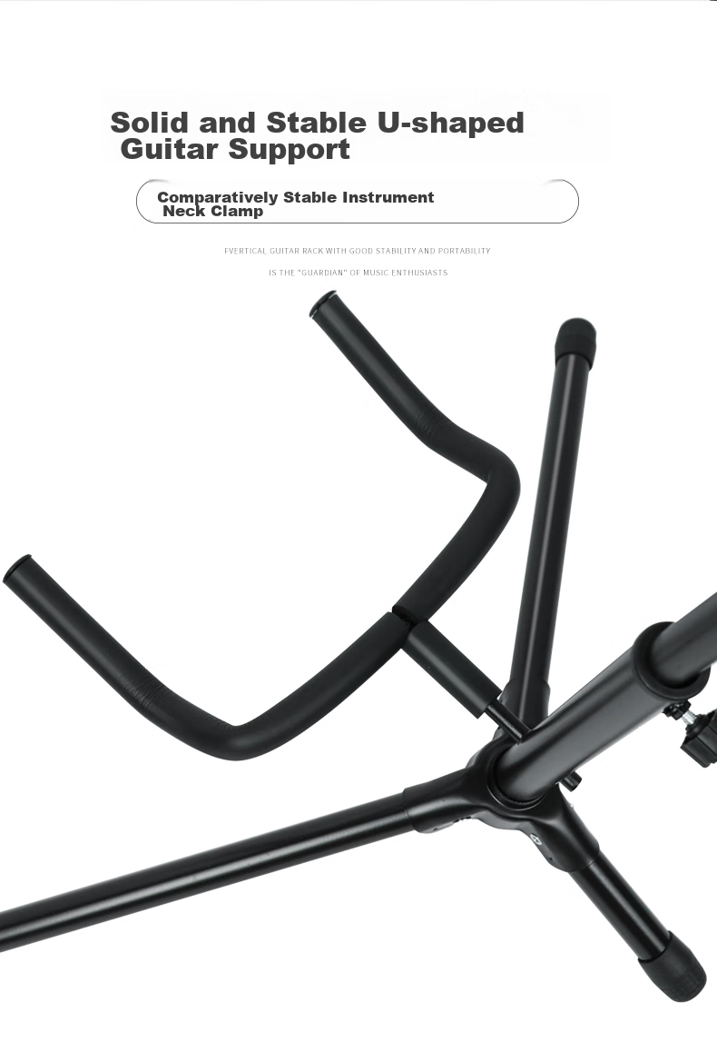 Minsine Guitar Stand A Frame Floor Stand for Lute, Ukulele, Electric Guitar And Bass Universal Support Stand 5