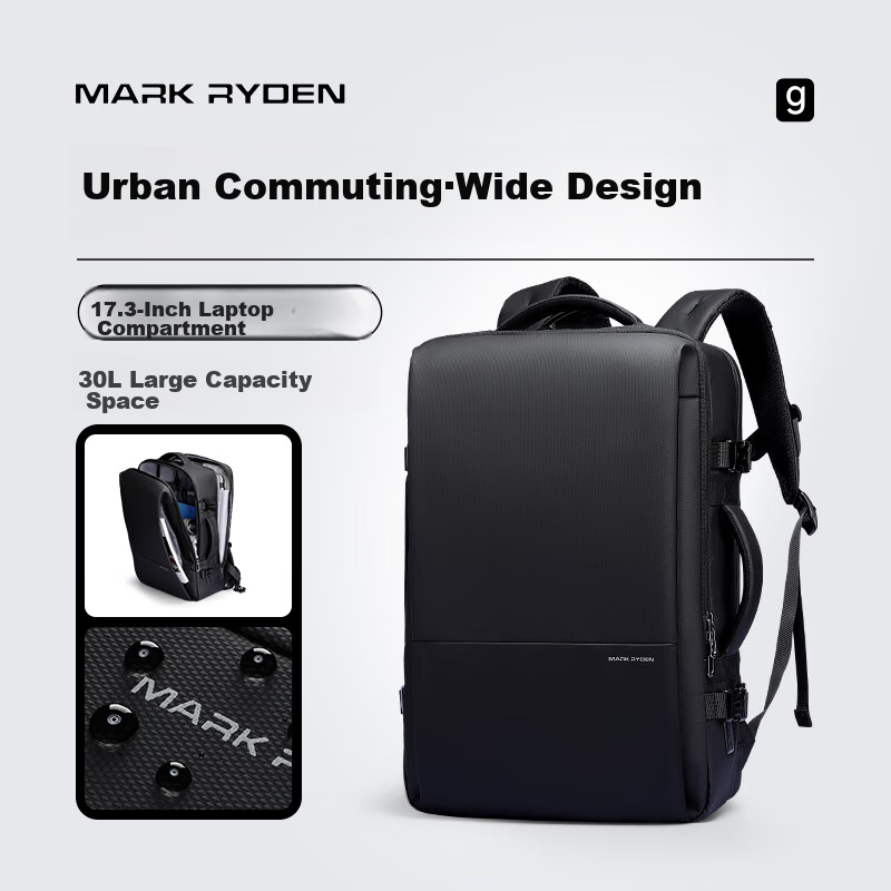 MARK RYDEN Men's Backpack, Business Commute Laptop Bag, Travel Leisure Backpack MR9822