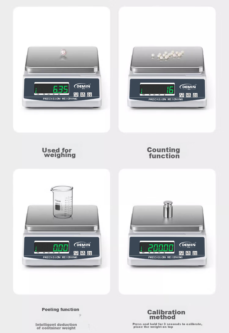 Demin High-Precision Electronic Balance Scale for Gold Jewelry, Chinese Herbal Medicine, Laboratory Analysis, 3kg Capacity, 0.01g Precisio 12