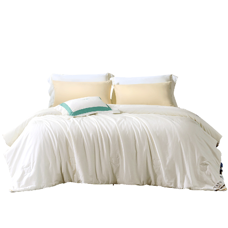 FUANNA 100% Silk Comforter, All-Season Use, 60s Pure Cotton Spring And Autumn Quilt, Double Bed Air Conditioning Duvet Insert, 5.2 Jin (2.6 Kg), 230*229cm