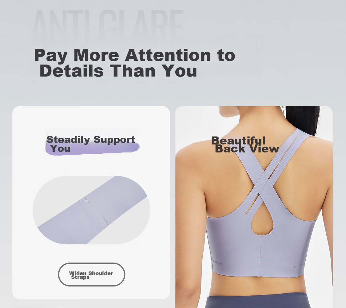 Keep Women's Sports Bra with Beautiful Back Design, Medium Firmness Yoga Bra, Quick-Dry Pilates Vest, Push-Up Anti-Shock Fitness Training Wear 15