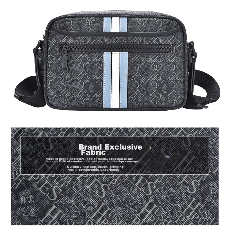 Hush Puppies Shoulder Bag for Men, Printed Simple Casual Crossbody Bag, Large Capacity PVC Shoulder And Crossbody Bag, Checkers Series 5