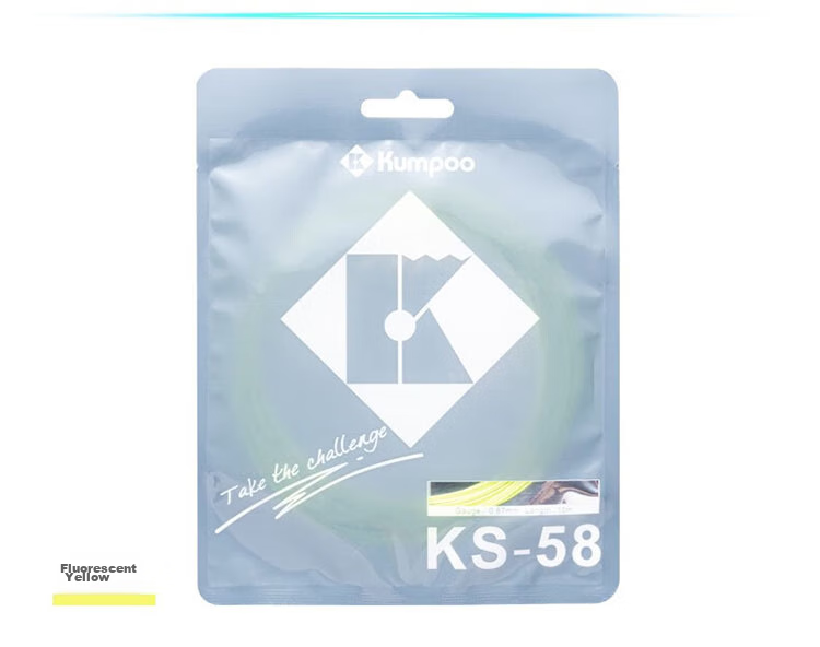 KUMPOO Badminton Racket String, High Elasticity, Durable, Ball Control, KS-58 KUMPOO String KS58, High Elasticity, Durable, Light Lake Blue 8