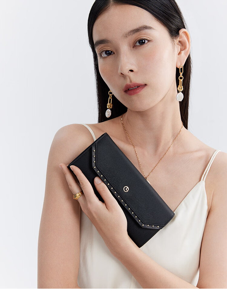 Goldlion Women's Wallet, Fashionable Long Style, Large Capacity Purse, Gift Box, Birthday Present 4