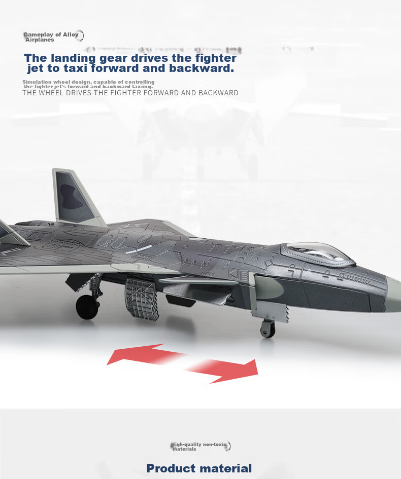 Chiyumoxing White Emperor Sky Battle Aircraft Model, Realistic Alloy Airplane Toy, Fighter Jet Model, Military Figurine, Gift for Boys 8