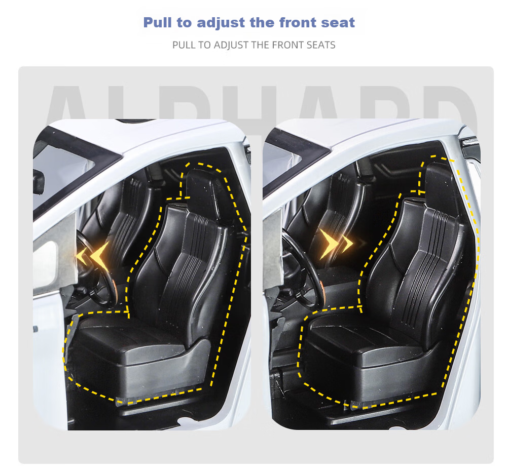 Heimanba Erfa Black 1:18 Business Car Model, Realistic Alloy Children's Toy Car, Model Toy Decoration, Toy Vehicle 14
