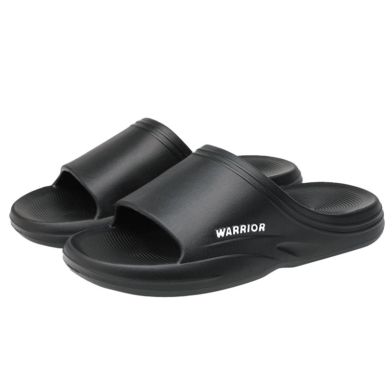 Huili Men's Slippers, Sports Bathroom Indoor And Outdoor Wear, Non-Slip Thick-Soled Sandals with Squishy Feel, HL0273 Black Size 44-45
