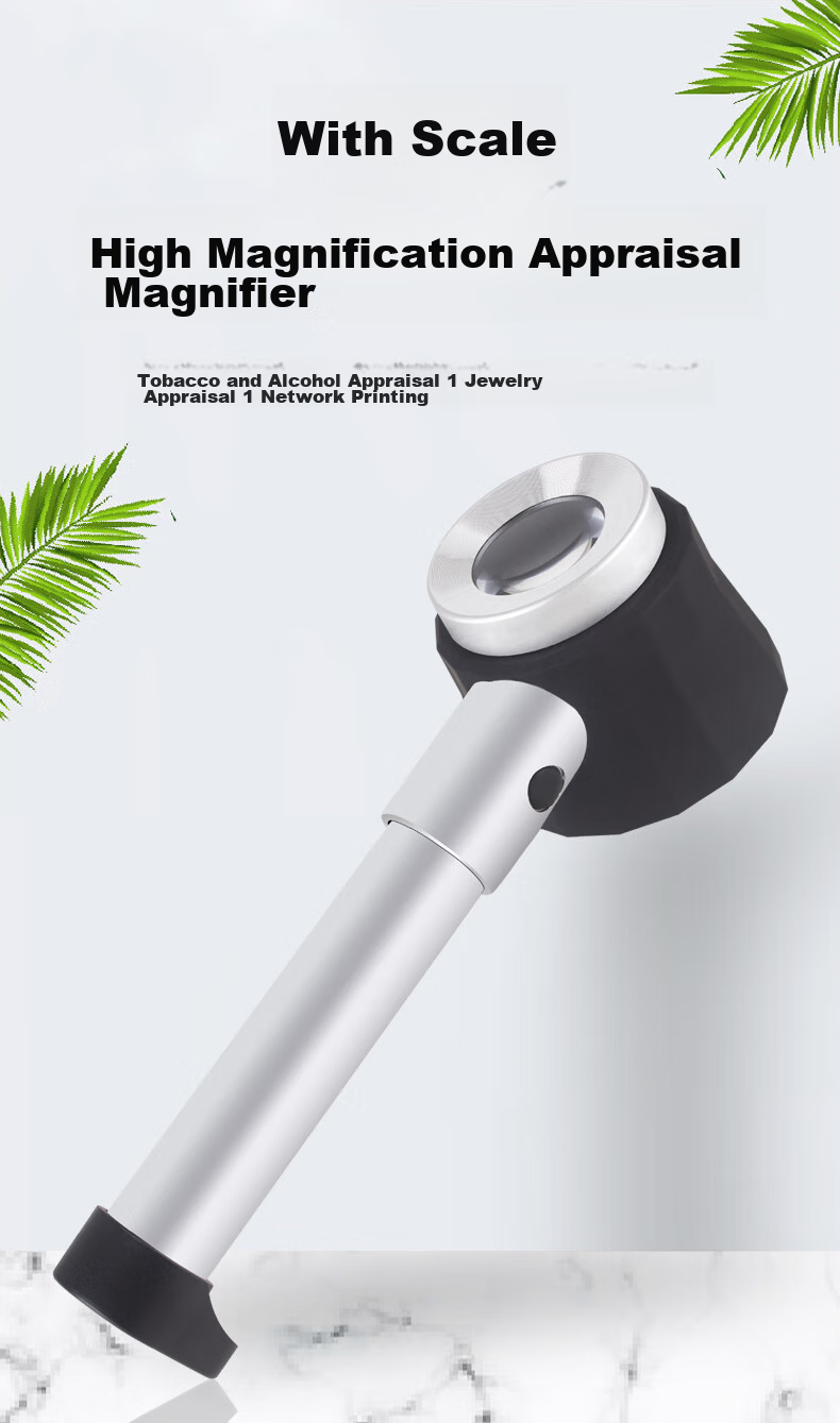 MIXOUT Magnifying Glass with High Magnification for Authenticating Liquor, Moutai, Antique Items, Stamps, with Light And Scale 1
