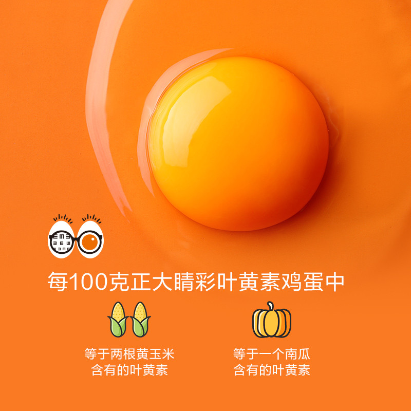 CP正大 睛彩叶黄素鲜鸡蛋30枚 1.68kg  无抗生素  礼盒装