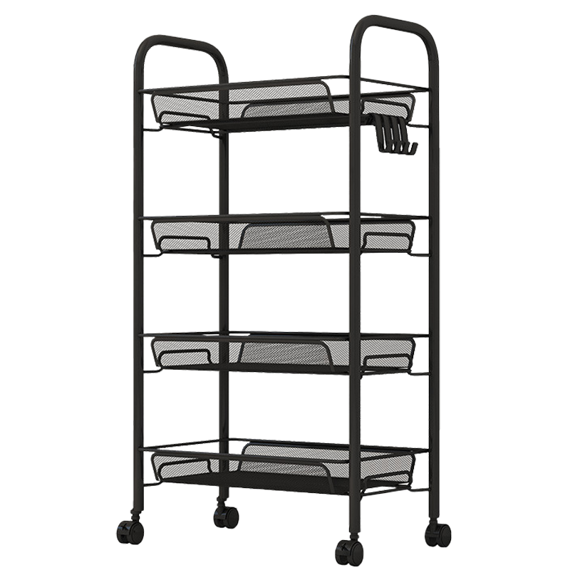 Jiuqiangu Multifunctional Storage Rack, Floor-Standing Organizer, Mobile Storage Cart, Vegetable Shelf, Snack Stand 4192