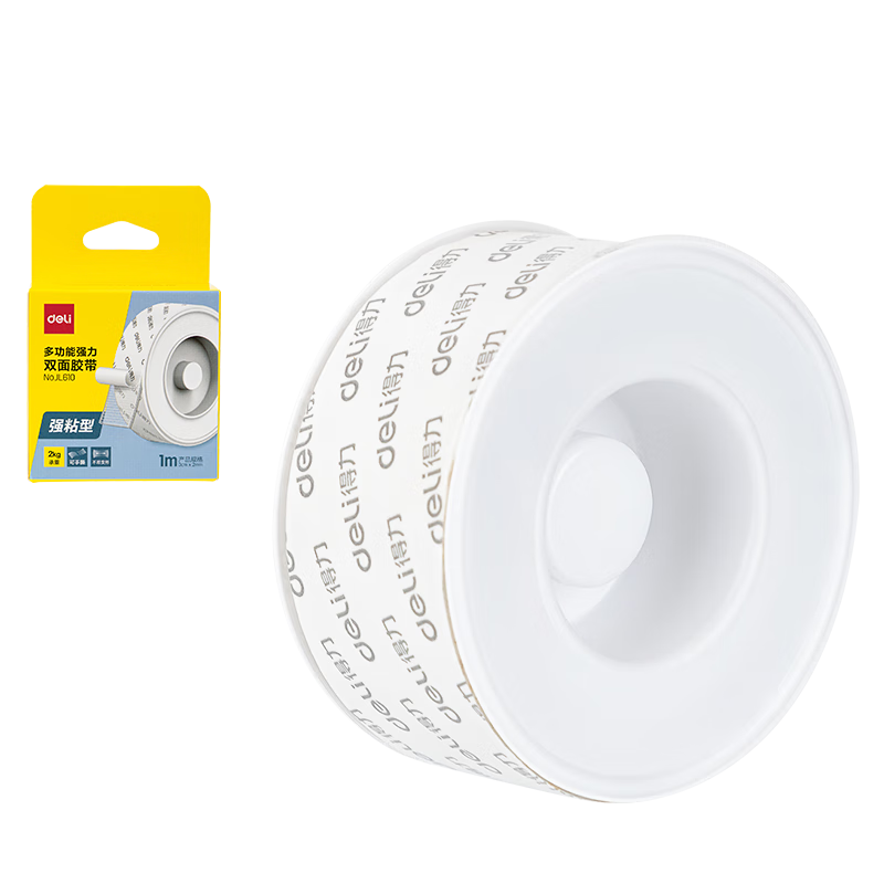 Deli Nano Double-Sided Tape 3.0 Upgrade 30mm*1m Strong Adhesive Wall-Mount No-Trace Tape Grid Transparent Waterproof Nano Tape for Spring Festival Couplets 1 Roll JL610