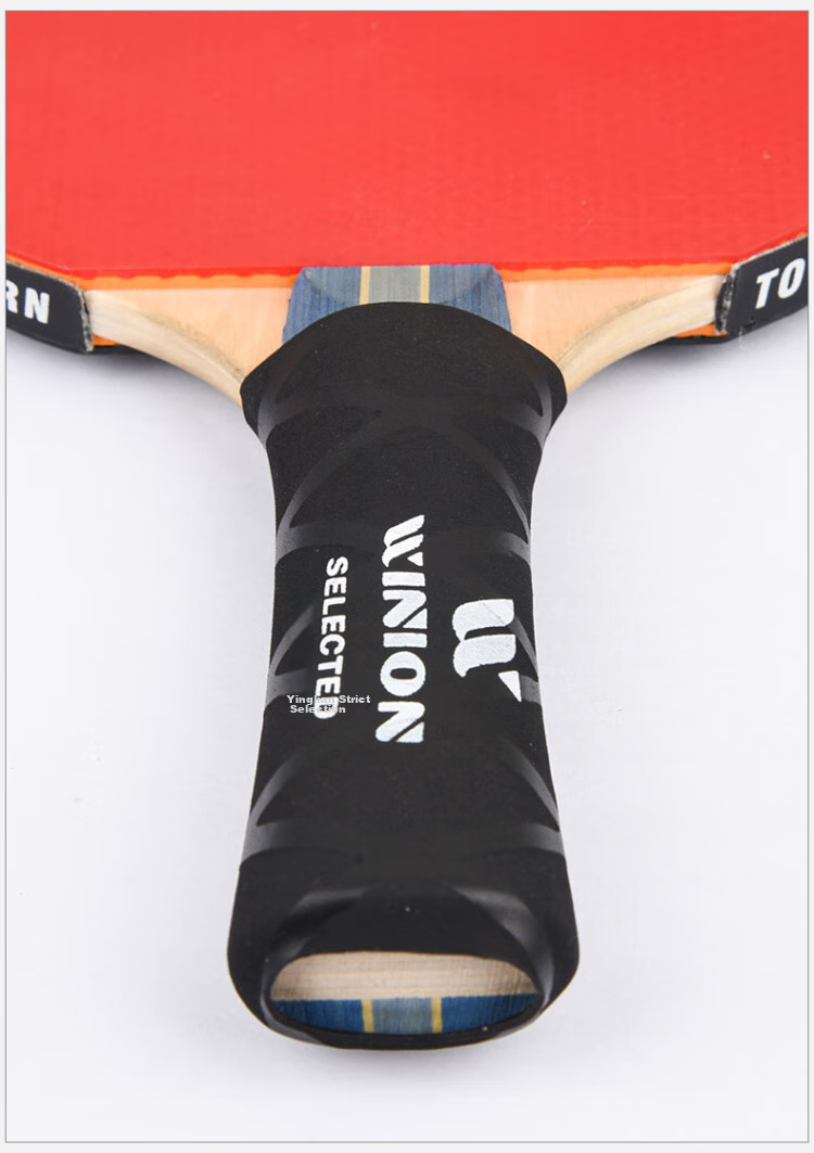 WINION Selected Table Tennis Racket Heat Shrink Grip Tape, Non-Slip Sweat-Absorbing Handle Cover, Black Red Green Set 9
