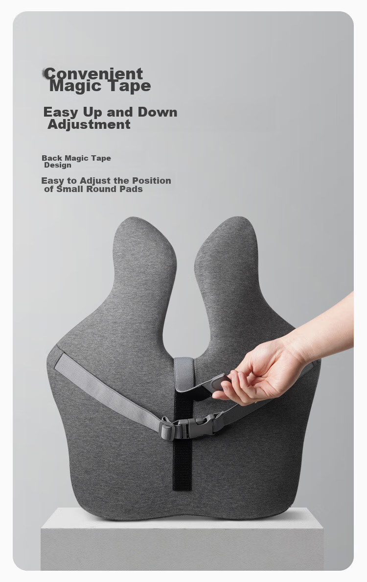 CHECA GOODS Lumbar Support Cushion for Office And Car Seats, Back Support Pad, Waist Pillow, Chair Backrest Cushio 10