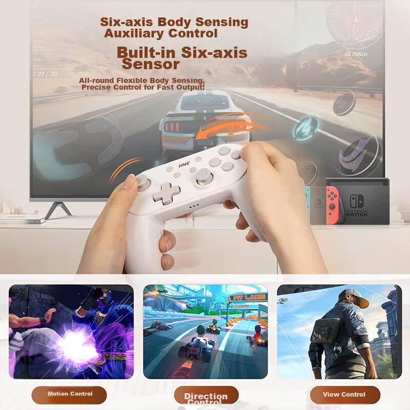 Liangzhi (INE) Little Steel Cannon Controller Switch2 Awakening PRO Controller Bluetooth Wireless Mobile Phone PC Steam TV Macro Recording Pokemon ZA NS2 Accessory 3