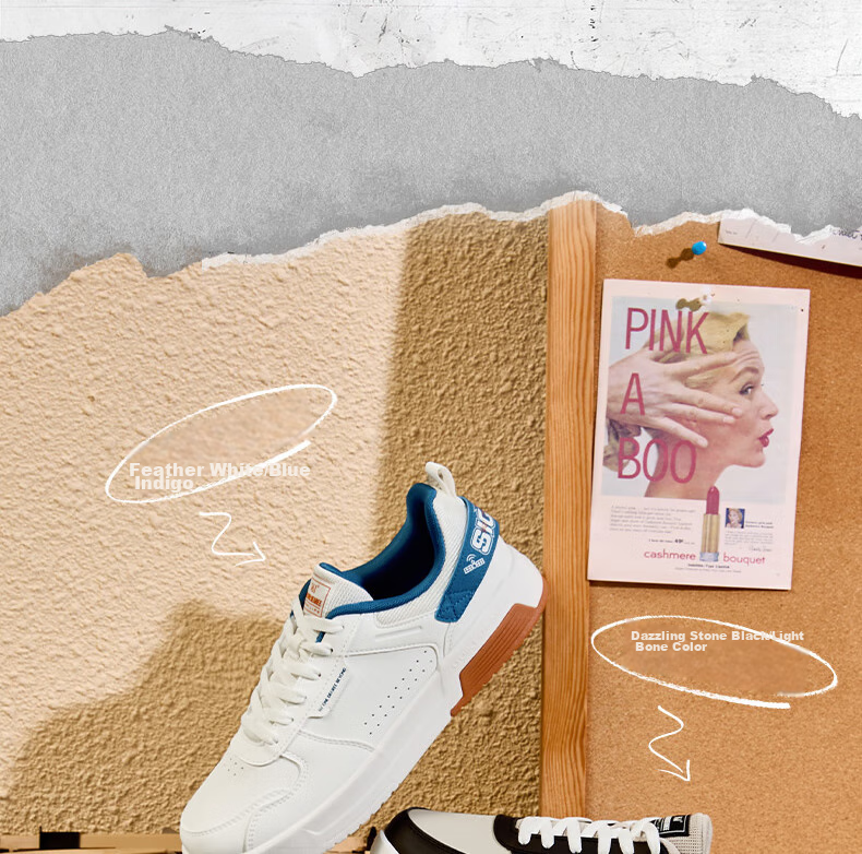361° Men's Sports Shoes, Spring And Summer Retro Versatile Thick-Soled Warm White Casual Sneakers, Model 672136611-10 13