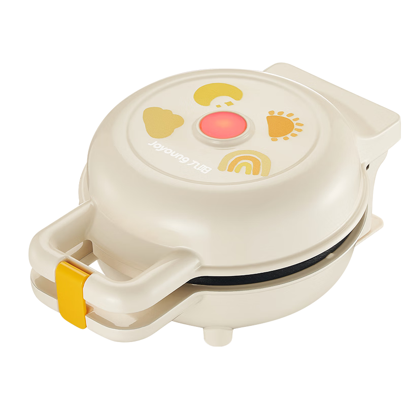 Joyoung Small Double-Sided Heating Electric Griddle Sandwich Maker Breakfast Machine, Body Length 13.3cm, Multi-Functional Pancake Maker for Home Use, Grill And Pan-Fry Machine GK160