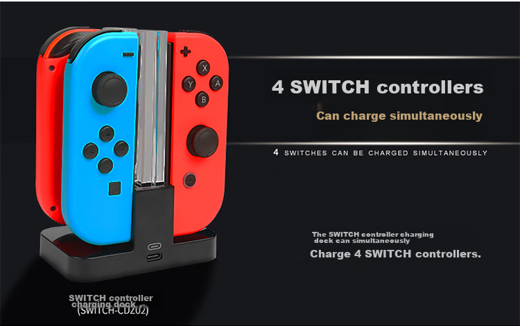 BUBM Switch Accessory, Original NS Controller JOY-CON Charging Dock, Dual Controller Stand for Switch-CDZ02 6