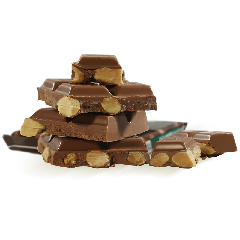 瑞特滋（RITTER SPORT）全扁桃仁牛奶巧克力 100g 休闲零食糖果节日礼物送男女友德国原产