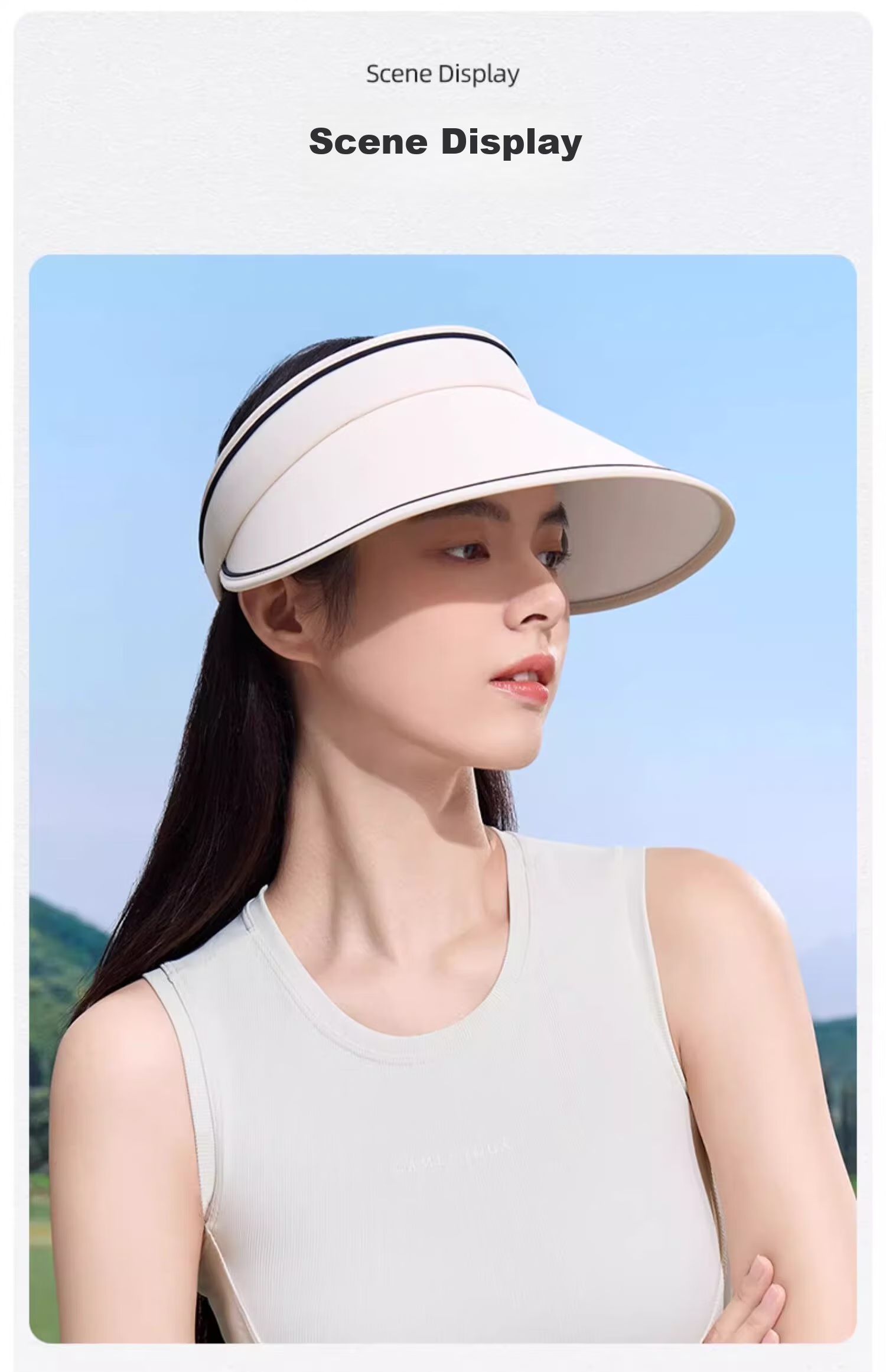 Huili Sun Protection Hat, Women's Visor Cap, Unisex Outdoor Sports Cycling Fitness UV Protection Sun Hat 12