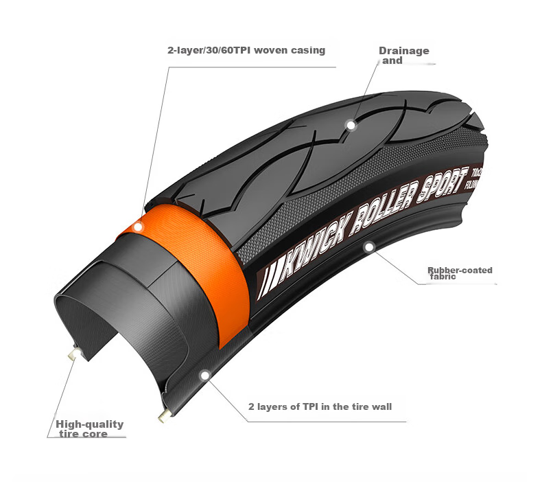 KENDA K193 Bicycle Inner And Outer Tube, 26X1.5 Butyl Rubber, Beautiful Mouth, Wear-Resistant, Pressure-Resistant Tire Inner And Outer Tube 4