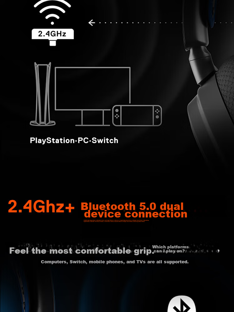 SteelSeries Arctis Nova 7 Gen 2 White Wireless Gaming Headset 2.4GHz/Bluetooth/3.5mm Tri-Mode AI Noise-Cancelling Microphone for PC PUBG 10