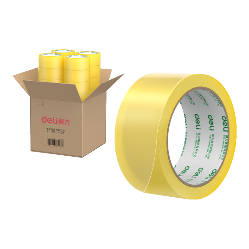 Deli [24 Rolls High Value Box Set] Transparent Tape High Quality Strong Adhesive Packing Tape 48mm*100y*48μm with Box Sealer JD419