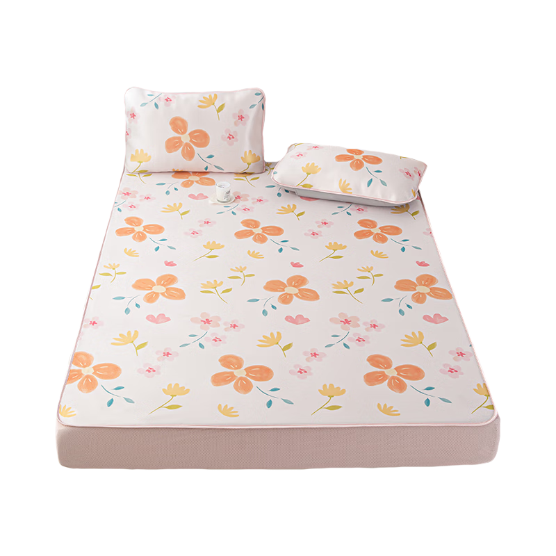 Dohia Class A Washable Soft Cooling Mat, Student Single Mat Two-Piece Set 195x120 [Machine Washable Fitted Sheet Style]