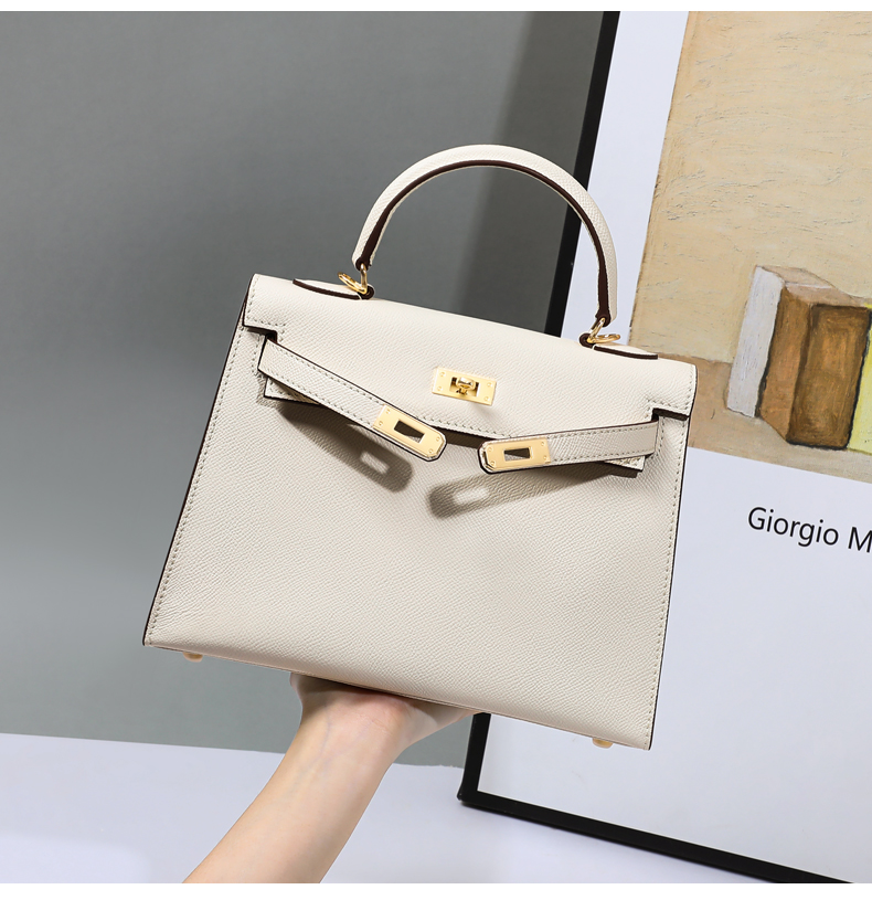 Viney Leather Kelly Bag Luxury Women's Crossbody Shoulder Bag Birthday Gift for Girlfriend Wife 28