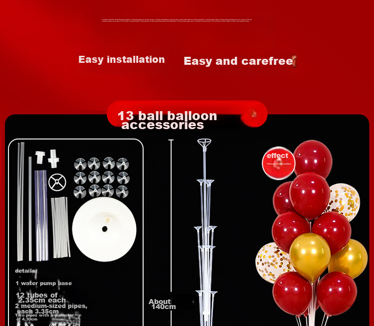 Abaoli Balloon Table Floating Stand Decoration Wedding Pillar Marriage Celebration Birthday Women's Day Goddess Arrangement Supplies 15